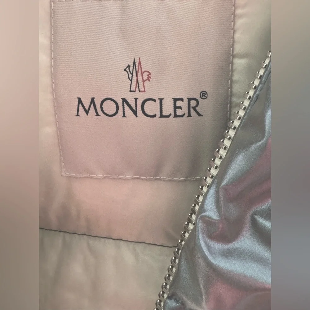 NWT Moncler Frasne Short Down Jacket - 700 Iridescent Blue - Picture 11 of 16